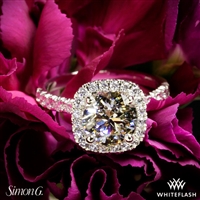 Simon G. MR2132 Passion Halo Diamond Engagement Ring