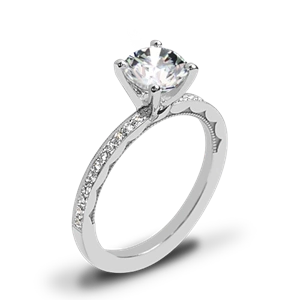 Tacori 41-15RD Sculpted Crescent Diamond Engagement Ring