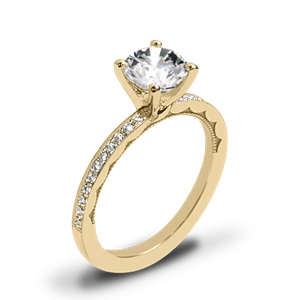 Tacori 41-15RD Sculpted Crescent Diamond Engagement Ring