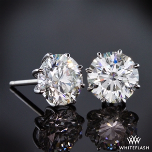 8-Prong Martini Diamond Earrings