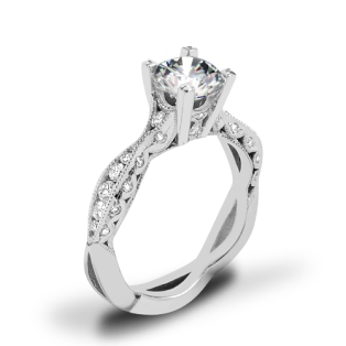 Tacori 2578RD Classic Crescent Twist Diamond Engagement Ring