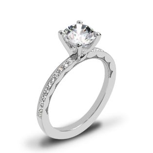 Tacori 41-15RD Sculpted Crescent Diamond Engagement Ring