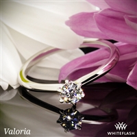 Valoria Petite Six Prong Solitaire Engagement Ring