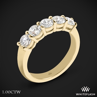 Five Stone Open Basket Diamond Wedding Ring