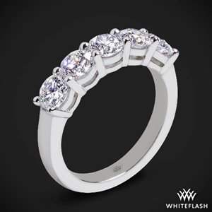 Five Stone Open-Basket Diamond Right Hand Ring - Setting Only