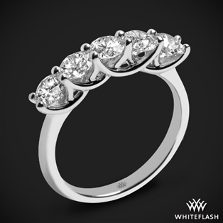 Five Stone Trellis Diamond Right Hand Ring - Setting Only