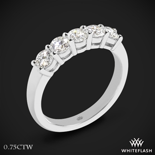 Five Stone Open Basket Diamond Wedding Ring