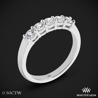 Five Stone Open Basket Diamond Wedding Ring