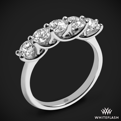 Five Stone Trellis Diamond Right Hand Ring Setting Only