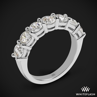Seven Stone Open Basket Diamond Right Hand Ring - Setting Only
