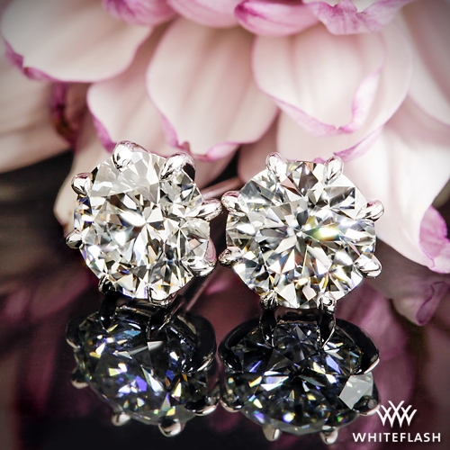 8 Prong Martini Diamond Earrings--Ready Set To Go | 1548