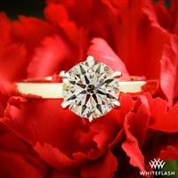 Exquisite Half Round Solitaire Engagement Ring