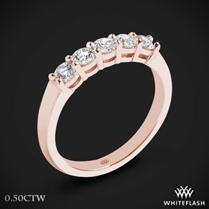 Five Stone Open Basket Diamond Wedding Ring