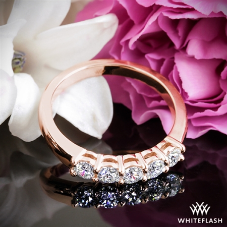 Five Stone Open Basket Diamond Wedding Ring
