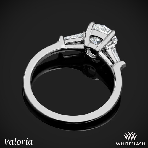 Valoria Tapered Baguette 3 Stone Engagement Ring | 6953