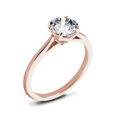 Valoria Tulip Solitaire Engagement Ring