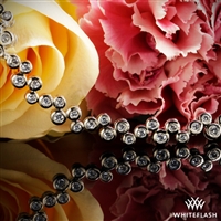 Full-Bezel Scattered Diamond Tennis Bracelet