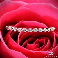 Valoria Single Shared Prong Half-Eternity Diamond Band