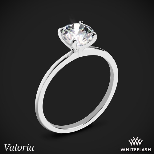 Valoria Four Prong Solitaire Engagement Ring 6966