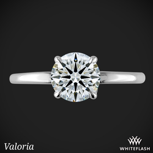 Valoria Four Prong Solitaire Engagement Ring 6966
