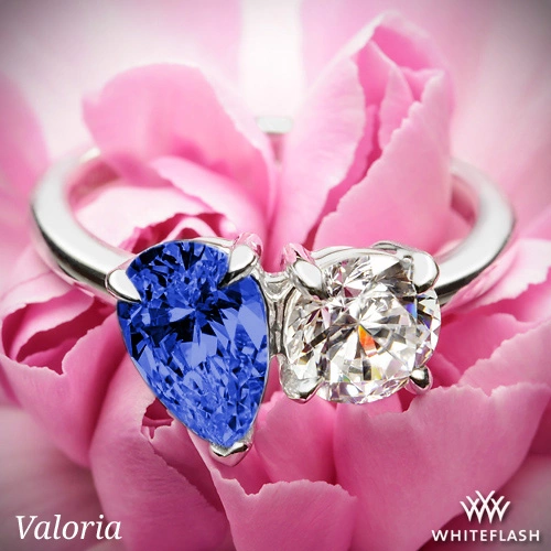 Valoria Pear Two Stone Right Hand Ring