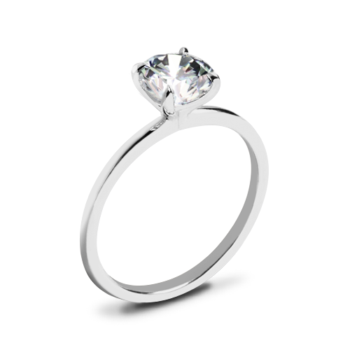 Valoria Four Prong Solitaire Engagement Ring