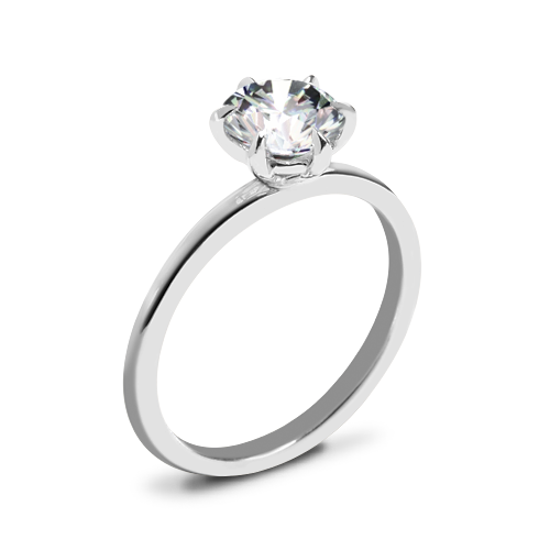 Valoria Six Prong Solitaire Engagement Ring