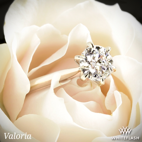 Valoria Petite Six Prong Solitaire Engagement Ring