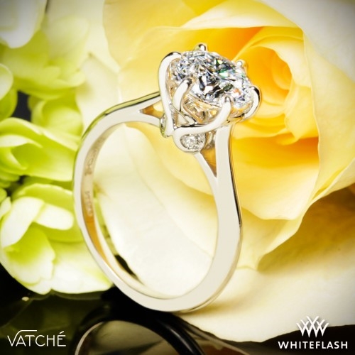 Vatche 191 Swan Solitaire Engagement Ring