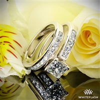 Cathedral Channel-Set Diamond Wedding Set