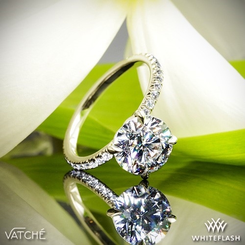 Vatche 1533 Charis Pave Diamond Engagement Ring