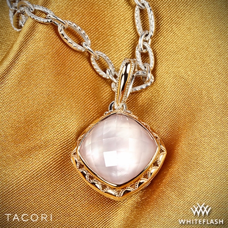 Tacori SN113P25 Blushing Rose Clear Quartz over Pink Mother of Pearl Enhancer