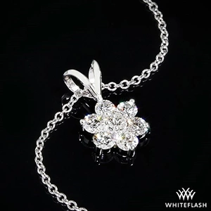 Flower Cluster Diamond Pendant