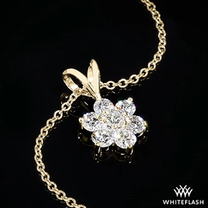 Flower Cluster Diamond Pendant