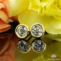 Handmade Full-Bezel Diamond Earrings