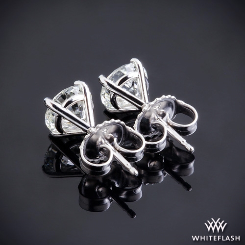 4 Prong Martini Diamond Earrings 6733