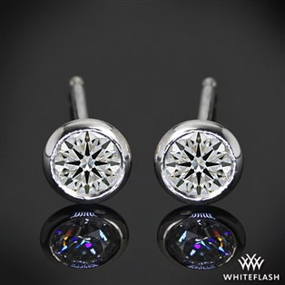 Handmade Full-Bezel Diamond Earrings