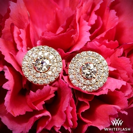 Brilliance Double Halo Diamond Earrings