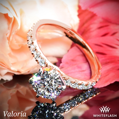 Valoria French-Set Diamond Engagement Ring