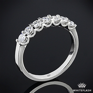 Annettes U-Prong Seven Stone Diamond Wedding Ring
