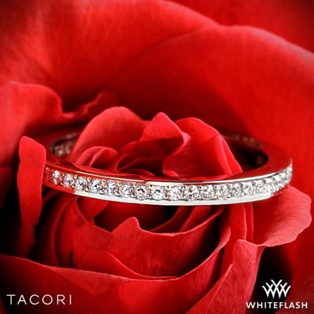 Tacori 2630BSM P Dantela Small Pave Diamond Wedding Ring