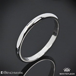 Benchmark Half Round Wedding Ring