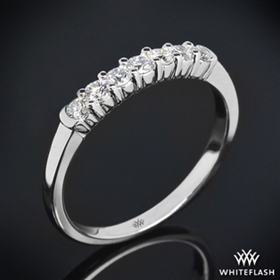 Seven Stone Shared-Prong Diamond Wedding Ring