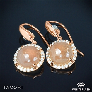 Tacori SE189P36 Moon Rosé Halo Drop Earrings