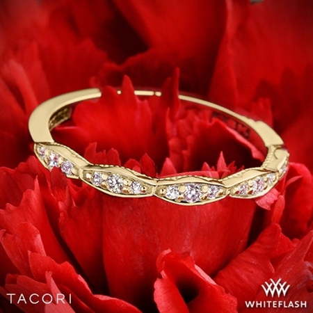 Tacori 46-2 Sculpted Crescent Diamond Wedding Ring