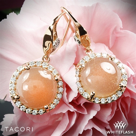 Tacori SE189P36 Moon Rosé Halo Drop Earrings