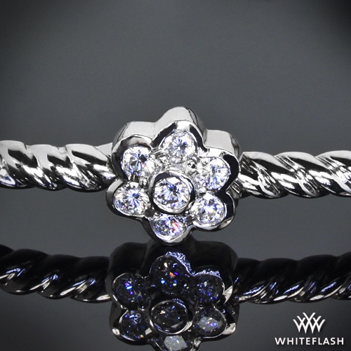 Flower Cluster' Diamond Bangle | 1133