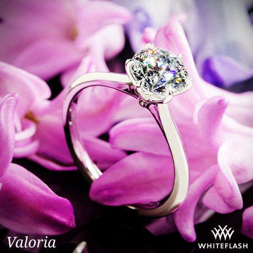 Valoria Petite Six Prong Solitaire Engagement Ring