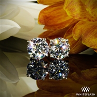 4 Prong Martini Diamond Earrings