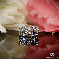 4 Prong Martini Diamond Earrings